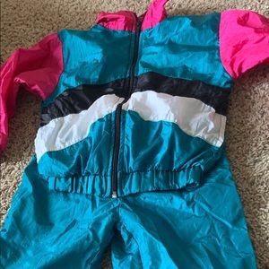90s girls windbreaker set size 4